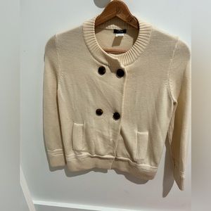 Vintage J Crew double breasted wool sweater jacket